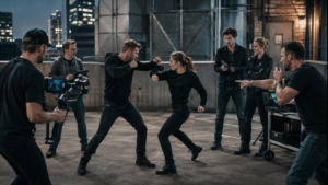 Action Movie Team Building Fight scene